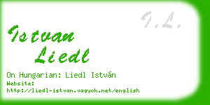 istvan liedl business card