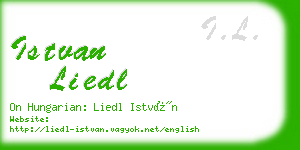 istvan liedl business card